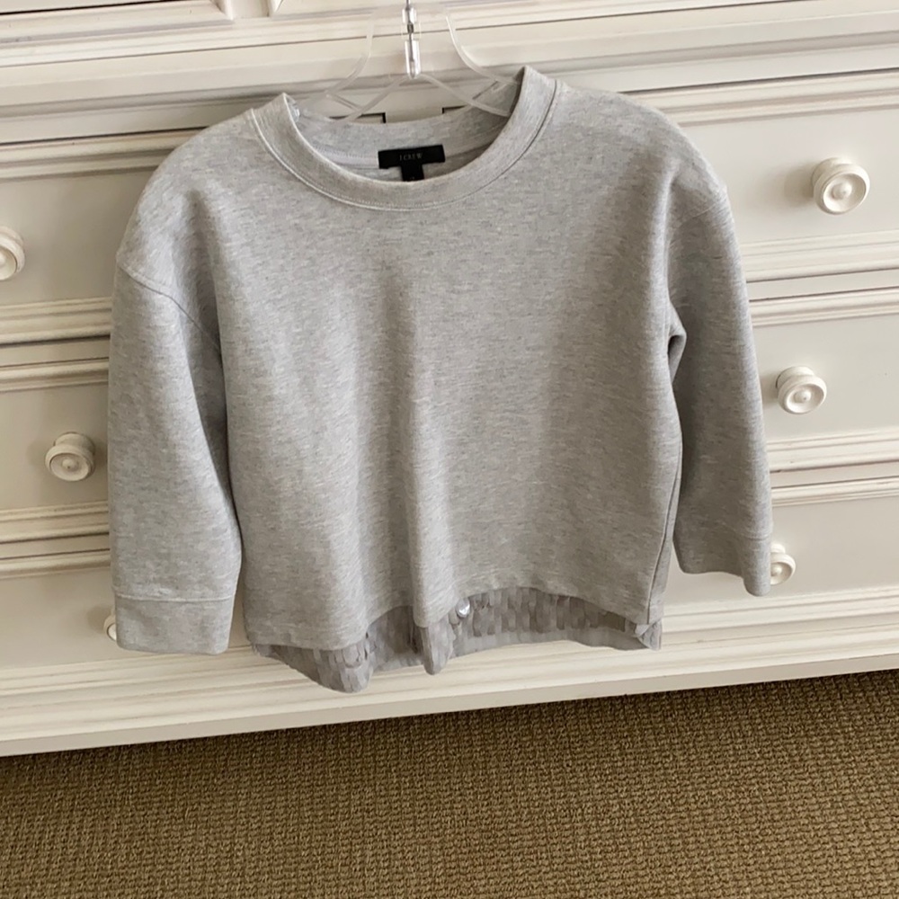 J Crew 3/4 length sweatshirt